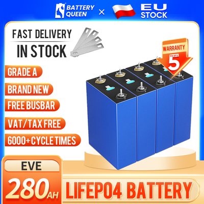الاتحاد الأوروبي بولندا مستودع مخزون EVE 3V 230Ah 200ah LiFePO4 خلية ليثيوم للتخزين